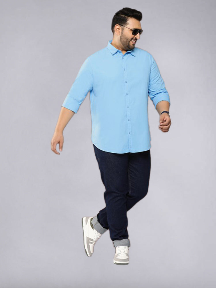 Regular Fit Shirt with Spread Collar