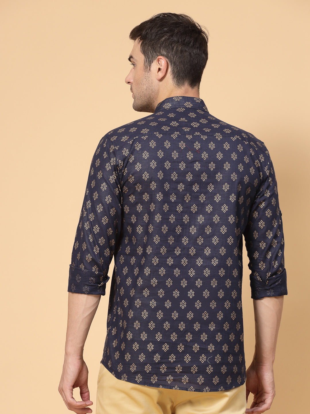 Gold Printed Kurta