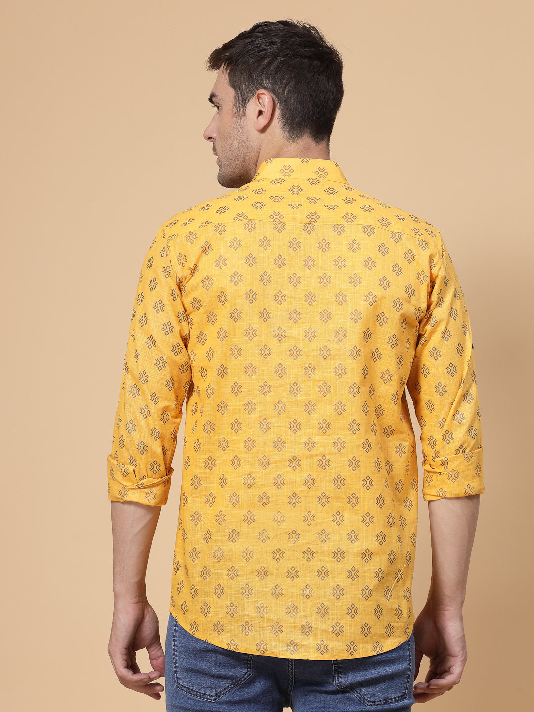 Gold Printed Kurta