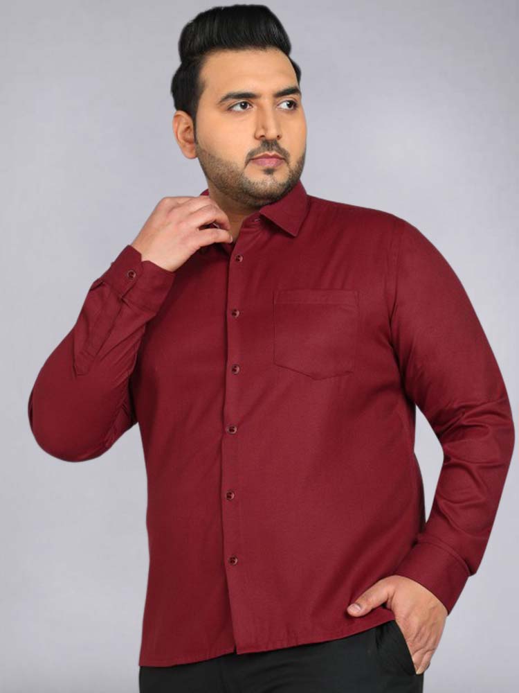 Regular Fit Shirt with Spread Collar