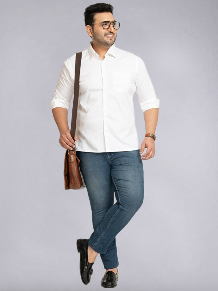 Regular Fit Shirt with Spread Collar